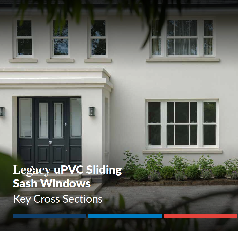 Sliding sash window cross sections